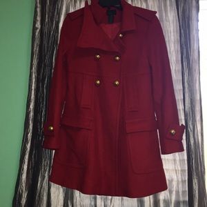 Red Victoria Secret Military Peacoat